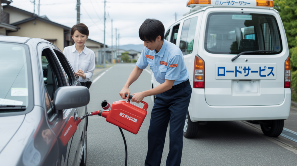 ガス欠ロードサービス対応できる？料金と到着時間の目安と注意点とは