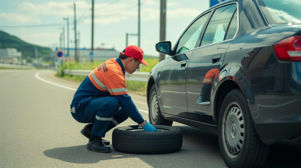 スペアタイヤがない車がパンクしたら？応急処置と依頼の判断を解説