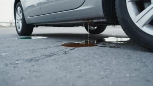 車の下に液体が漏れている！色や場所から考える原因と対処法