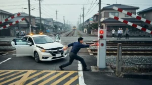 踏切内で車が動かなくなったら？最優先で行う緊急対応を解説